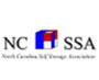 North Carolina Self Storage Association (NCSSA) red, white and blue logo.